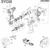 Ryobi LBD1200BG1 Spare Parts List Type: 1000018965